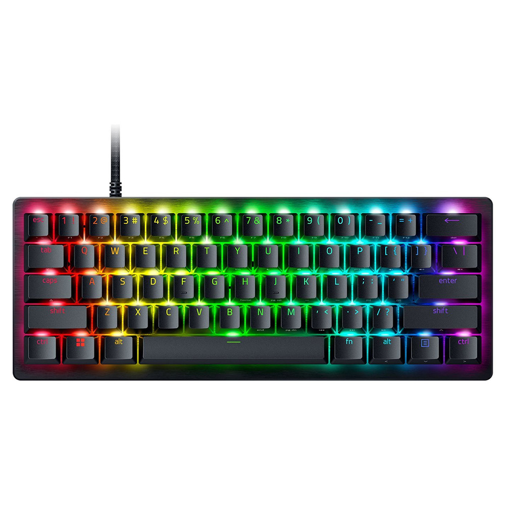 کیبورد با سیم گیمینگ مکانیکال ریزر مدل Huntsman V3 Pro mini
