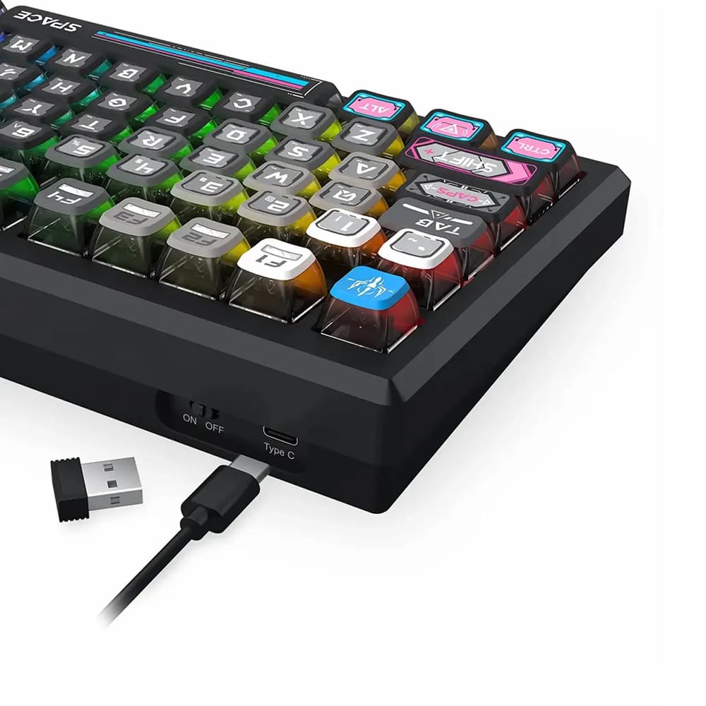 کیبورد درراگون گیمینگ بی سیم مدل K732MC RGB PRO