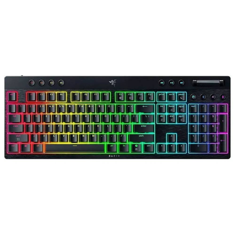 کیبورد ریزر گیمینگ بی سیم مدل BlackWidow V4 Low-Profile HyperSpeed