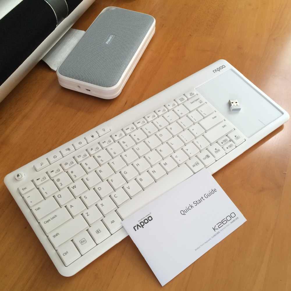 رنگ سفید کیبورد تلویزیونی رپو مدل k2600