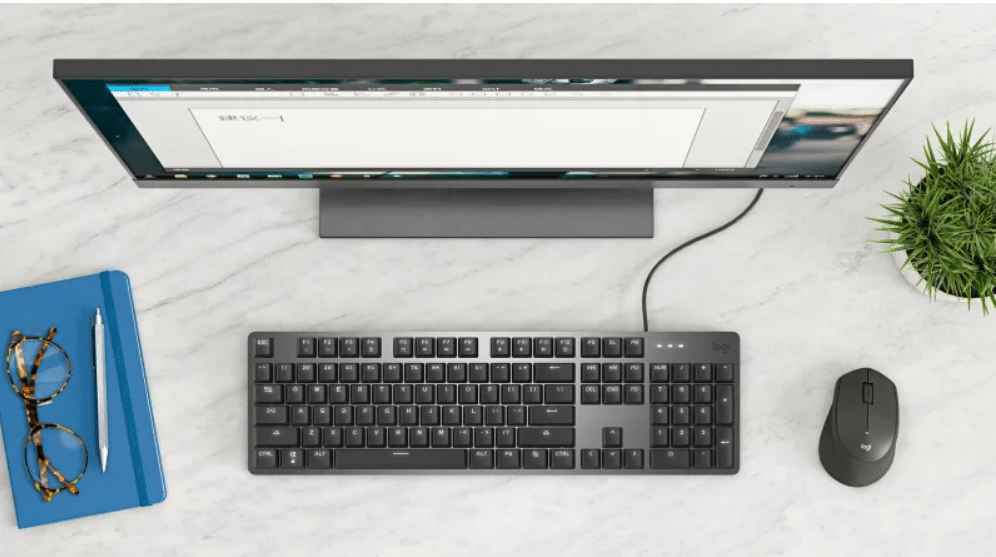 اندازه کیبورد مکانیکال لاجیتک مدل k845