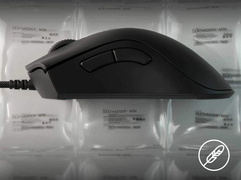 نمای کناری موس گیمینگ ریزر مدل DeathAdder V2 MINI
