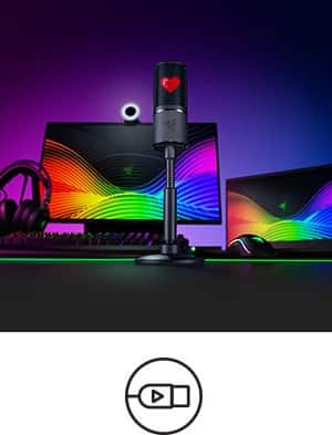 قابلیت plug and play در میکروفون seiren emote ریزر