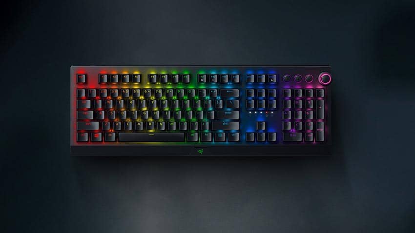 کیبورد گیمینگ بیسیم ریزر مدل BlackWidow v3 Pro