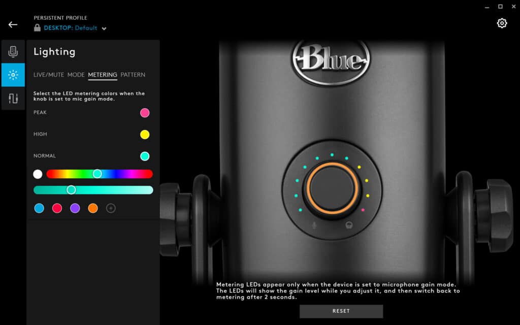 نورپردازی میکروفون بلو مدل Yeti X
